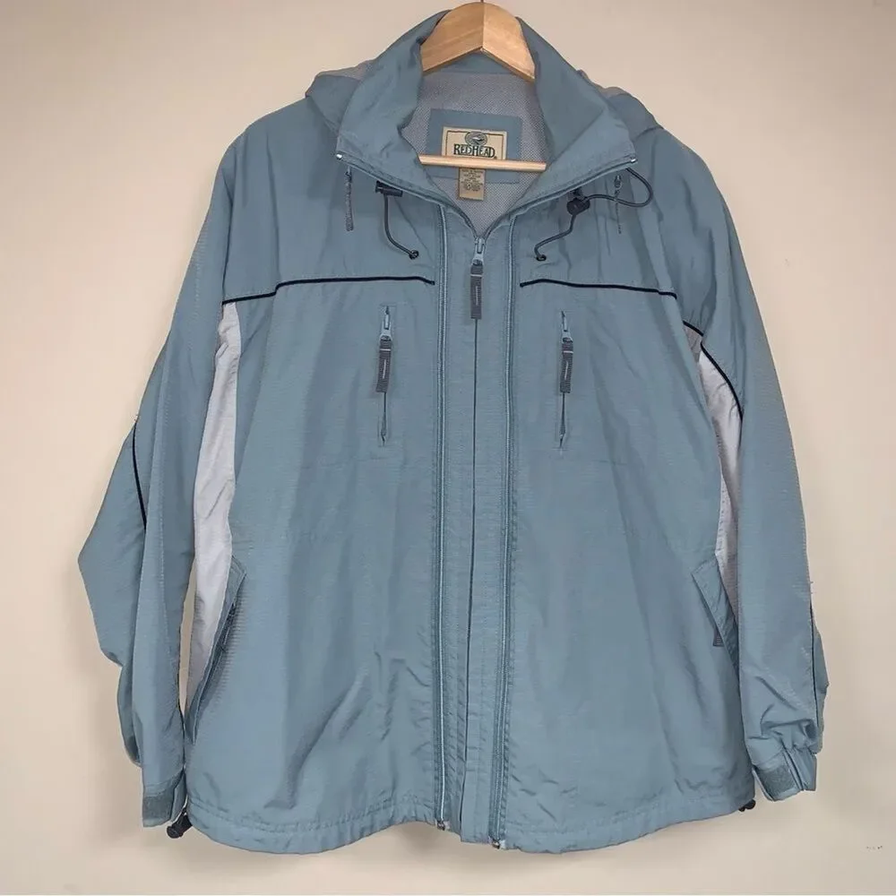 Light Blue 3 Season Jacket Coat Women’s XL Conversion Vest Weather Resistant